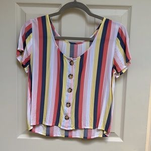 A&F Button Back Blouse